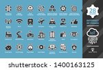 internet of things icon set on... | Shutterstock .eps vector #1400163125
