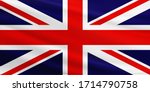 United Kingdom Flag With Fabric ...