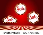 casino sale banner set design.... | Shutterstock .eps vector #1227708202