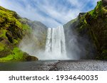 The Skógarfoss waterfall in southern Iceland