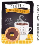 Vintage Donuts With Coffee...