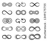 infinity loop. set of web icons ... | Shutterstock .eps vector #1349175755