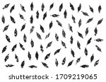 mint leaves life prints black... | Shutterstock .eps vector #1709219065