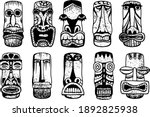 maya masks. clip art collection ... | Shutterstock .eps vector #1892825938