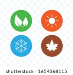 four season icon. vector... | Shutterstock .eps vector #1654368115