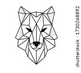 Wolf Head Icon. Abstract...