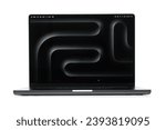 Small photo of Apple MacBook Pro, M3 Pro chip 11C CPU Space Black 2023 Retina display ios Sonoma 14.1.1 processor designed by Apple Inc. 26 November 2023, Bangkok, Thailand