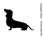 dachshund dog  logo element | Shutterstock .eps vector #1061189042