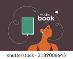 Audio Book Vector Illustration. ...