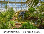 Small photo of London, UK - August 7, 2018: Kew Gardens, Temperate House, the largest Victorian glasshouse in the world