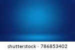 blue 3d room. background | Shutterstock . vector #786853402