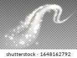 dynamic white wave with sparks... | Shutterstock .eps vector #1648162792