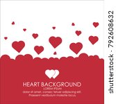heart background for greeting... | Shutterstock .eps vector #792608632
