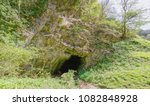 Small photo of Aveline's Hole, a natural cave a Burrington Coombe, Somerset, England which contained the oldest human burials in Britain.