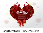 valentines day sale background... | Shutterstock .eps vector #1292933545