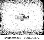 grunge frame set. vector... | Shutterstock .eps vector #190608872