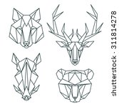 animal icons  vector icon set.... | Shutterstock .eps vector #311814278