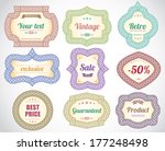 vintage universal labels  ... | Shutterstock .eps vector #177248498