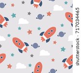 Space Elements Seamless Pattern....