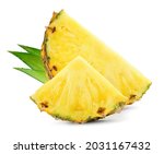 Pineapple Slices With Leaves....