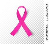 realistic pink ribbon with... | Shutterstock .eps vector #1825280915