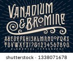 vanadium and bromine alphabet... | Shutterstock .eps vector #1338071678