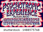 vector alphabet  a swirling... | Shutterstock .eps vector #1488575768