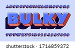 an ultra fat and bulky alphabet.... | Shutterstock .eps vector #1716859372
