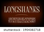 a tall condensed elegant serif... | Shutterstock .eps vector #1904382718