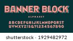 banner block is a 3d beveled... | Shutterstock .eps vector #1929482972