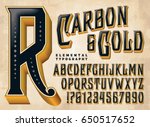 carbon   gold is a vintage... | Shutterstock .eps vector #650517652