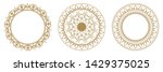 set of decorative round frames... | Shutterstock .eps vector #1429375025