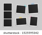 big set vector photo frame... | Shutterstock .eps vector #1525595342