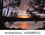 Sunset At A Lake Lysterfield ...