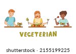 people eating and cooking... | Shutterstock .eps vector #2155199225