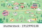summer fair festival food ... | Shutterstock .eps vector #1912990138