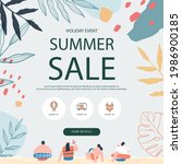 summer shopping event... | Shutterstock .eps vector #1986900185