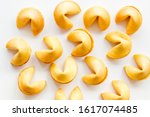 fortune cookie background on... | Shutterstock . vector #1617074485
