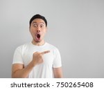 Shocked face of asian man in...