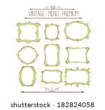 doodle frames | Shutterstock .eps vector #182824058