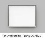 grey picture frame  3d render... | Shutterstock . vector #1049207822