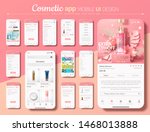 cosmetic shopping app mobile ui ... | Shutterstock .eps vector #1468013888