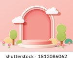 abstract backdrop for product... | Shutterstock .eps vector #1812086062