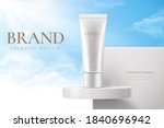 sunscreen cream product on... | Shutterstock .eps vector #1840696942