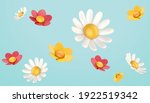 3d colorful daisy flower... | Shutterstock .eps vector #1922519342