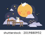 mid autumn festival design.... | Shutterstock .eps vector #2019880952