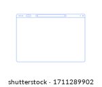 browser mockup outline for show ... | Shutterstock .eps vector #1711289902