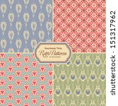 pastel colored retro patterns   ... | Shutterstock .eps vector #151317962
