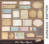 digital scrapbooking kit  old... | Shutterstock .eps vector #82877434