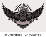 illustration of emblem with... | Shutterstock .eps vector #247060468